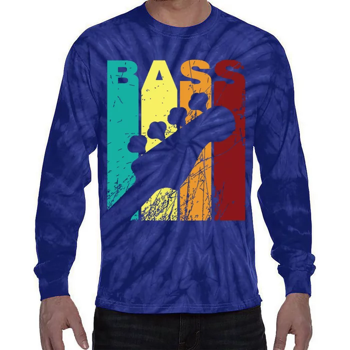 Bass Player Shirts Men Gift For Bass Guitar Player Bassist Tie-Dye Long Sleeve Shirt