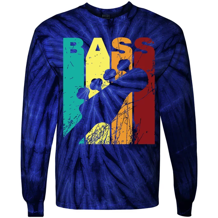 Bass Player Shirts Men Gift For Bass Guitar Player Bassist Tie-Dye Long Sleeve Shirt