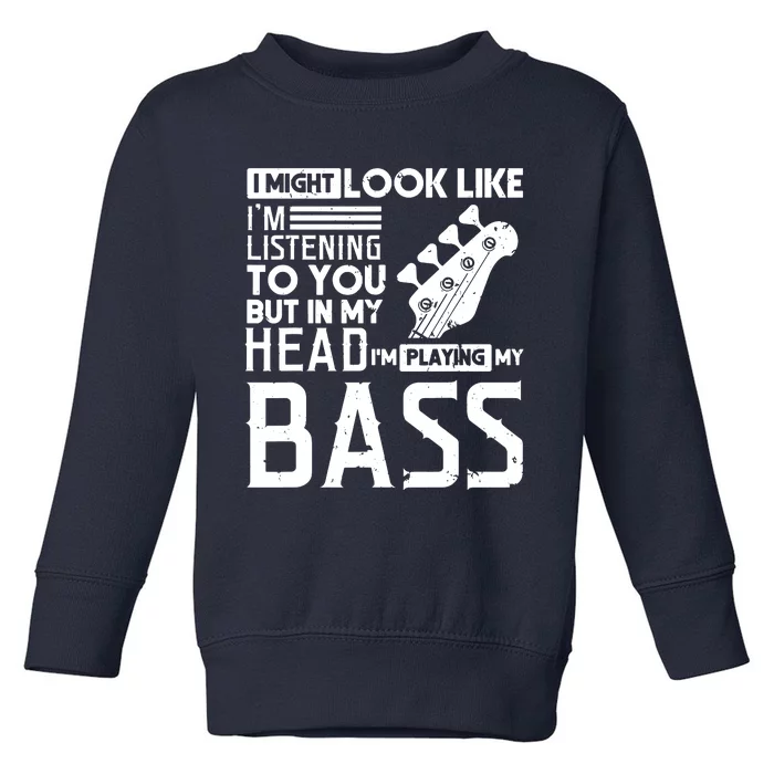 Bass Player Shirts Men Gift For Bass Guitar Player Bassist Toddler Sweatshirt