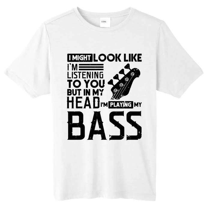 Bass Player Shirts Men Gift For Bass Guitar Player Bassist ChromaSoft Performance T-Shirt