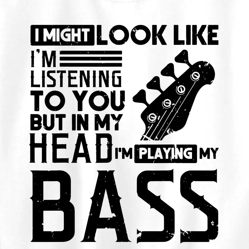 Bass Player Shirts Men Gift For Bass Guitar Player Bassist Kids Sweatshirt