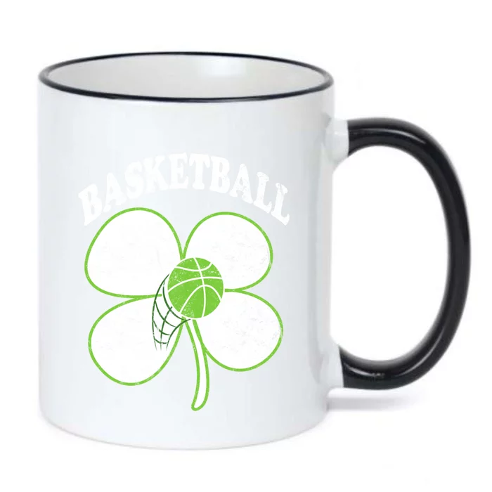 Basketball Player St Patricks Day Irish Funny Coach Gift Black Color Changing Mug