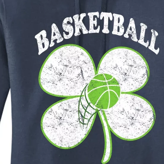 Basketball Player St Patricks Day Irish Funny Coach Gift Women's Pullover Hoodie