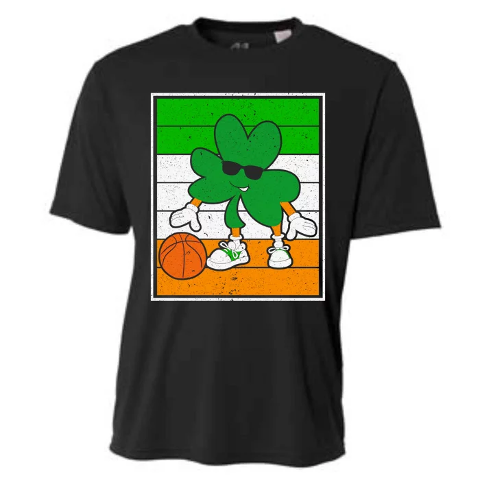 Basketball Player St Patrick's Day Irish Pride Gift Cooling Performance Crew T-Shirt