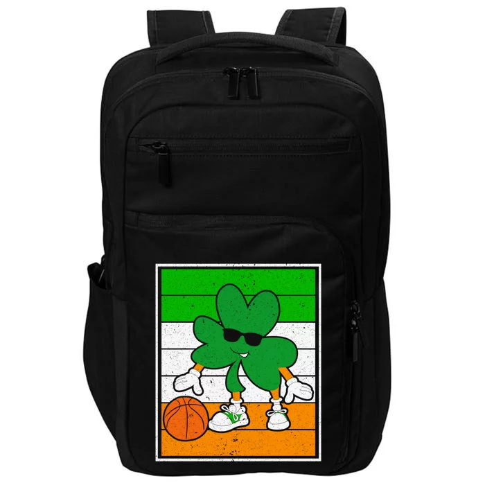 Basketball Player St Patrick's Day Irish Pride Gift Impact Tech Backpack