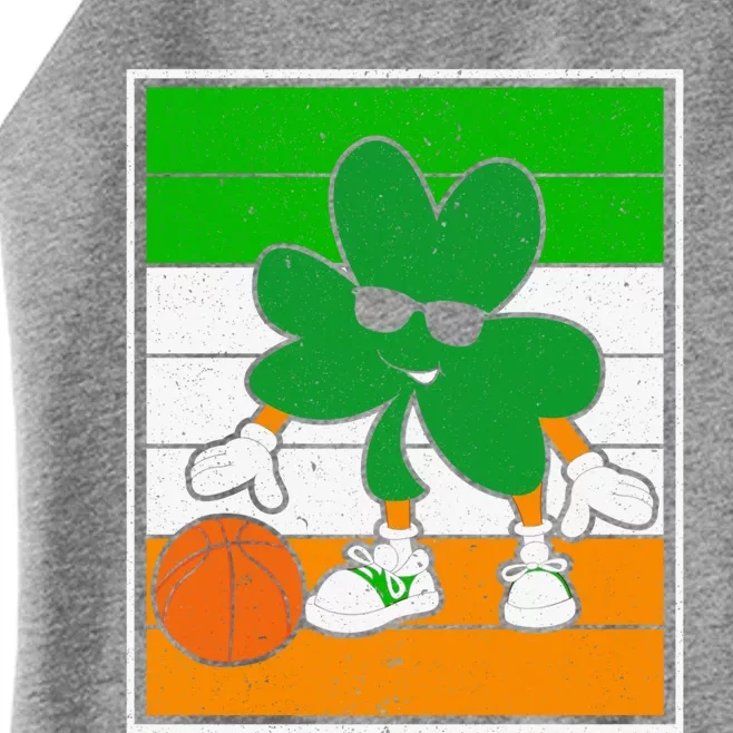 Basketball Player St Patrick's Day Irish Pride Gift Women’s Perfect Tri Rocker Tank