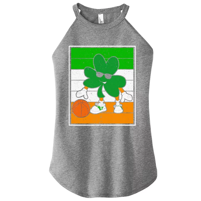 Basketball Player St Patrick's Day Irish Pride Gift Women’s Perfect Tri Rocker Tank