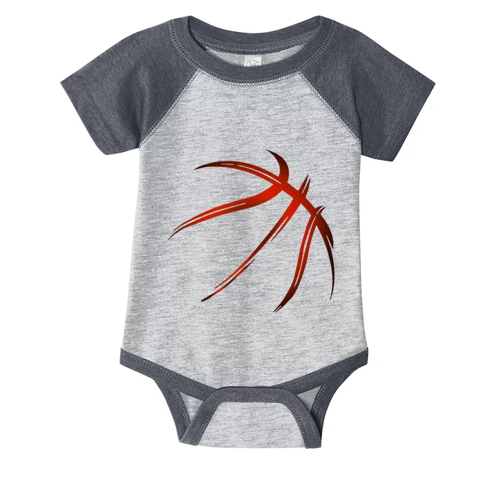 Basketball Player Silhouette Design Training Outfit Clothing Infant Baby Jersey Bodysuit