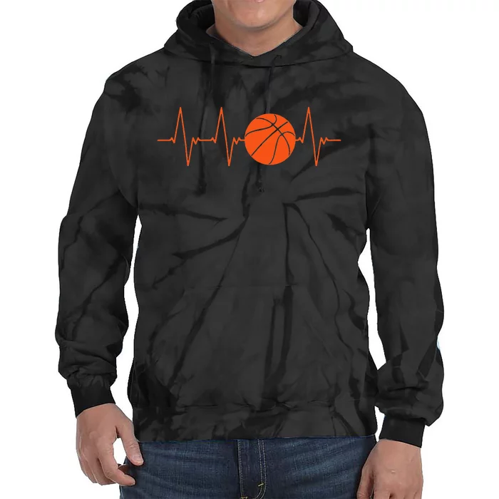 Basketball Player Streetball Sport Game Heartbeat Tie Dye Hoodie