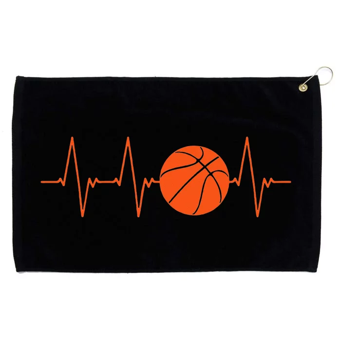 Basketball Player Streetball Sport Game Heartbeat Grommeted Golf Towel