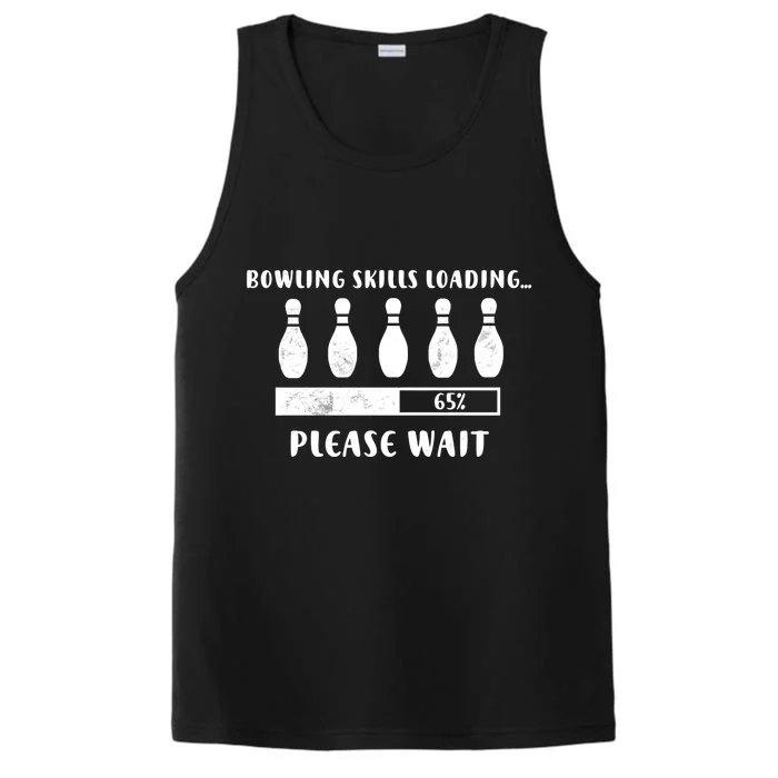 Bowling Player Skills Loading Funny Bowling Funny Gift Performance Tank