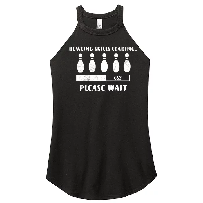 Bowling Player Skills Loading Funny Bowling Funny Gift Women’s Perfect Tri Rocker Tank