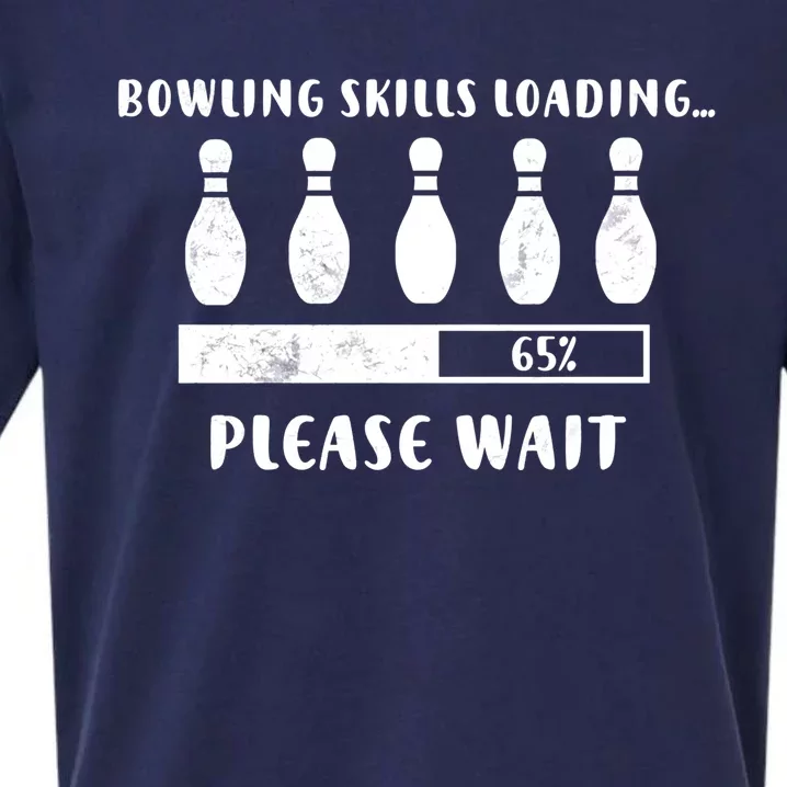 Bowling Player Skills Loading Funny Bowling Funny Gift Sueded Cloud Jersey T-Shirt