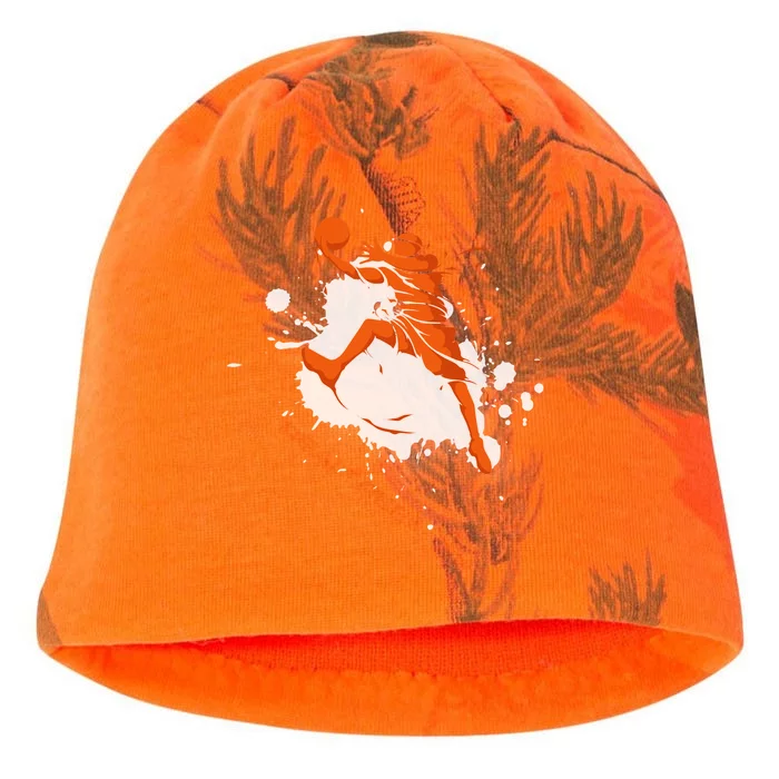 Basketball Player Slam Dunk Splash Kati - Camo Knit Beanie