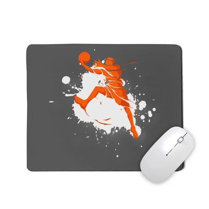 Basketball Player Slam Dunk Splash Mousepad