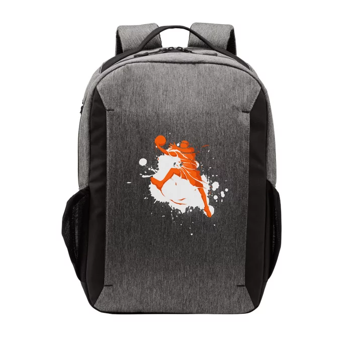 Basketball Player Slam Dunk Splash Vector Backpack