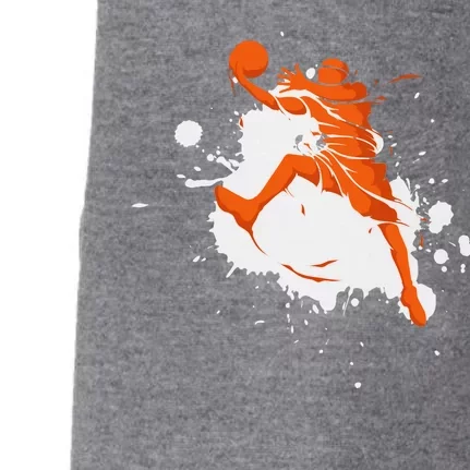 Basketball Player Slam Dunk Splash Doggie 3-End Fleece Hoodie