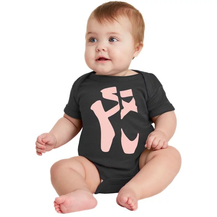 Ballet Pointe Shoes Point Ballerina Women Girl Baby Bodysuit