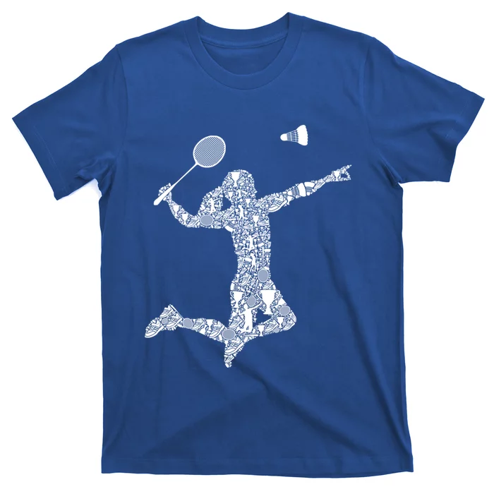 Badminton Player Shuttlecock Gift T-Shirt