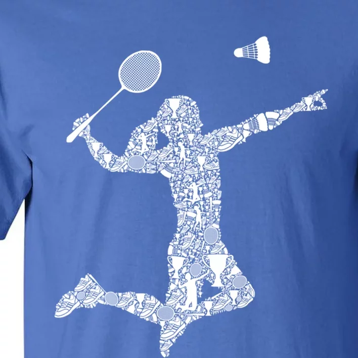 Badminton Player Shuttlecock Gift Tall T-Shirt