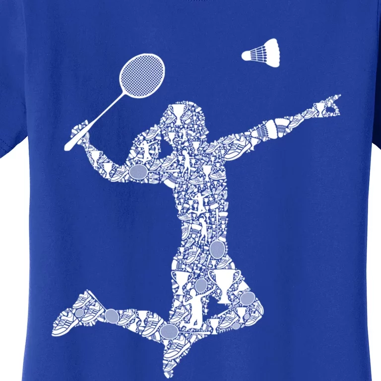 Badminton Player Shuttlecock Gift Women's T-Shirt