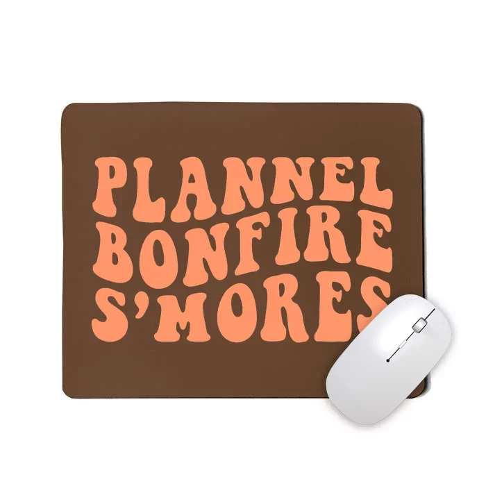 Bonfires Pumpkin Spice s’Mores Flannels Thanksgiving Mousepad