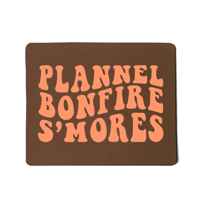 Bonfires Pumpkin Spice s’Mores Flannels Thanksgiving Mousepad