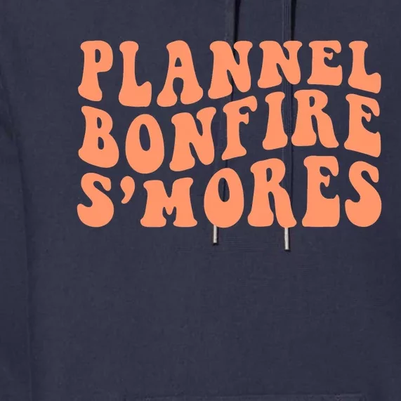 Bonfires Pumpkin Spice s’Mores Flannels Thanksgiving Premium Hoodie