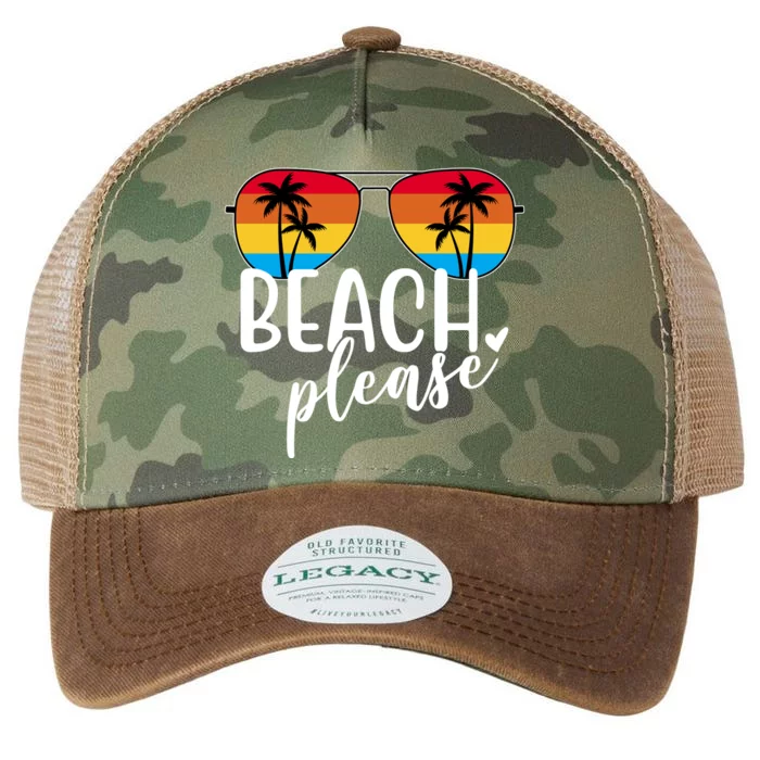 Beach Please Summer Sunset Legacy Tie Dye Trucker Hat