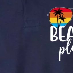 Beach Please Summer Sunset Softstyle Adult Sport Polo