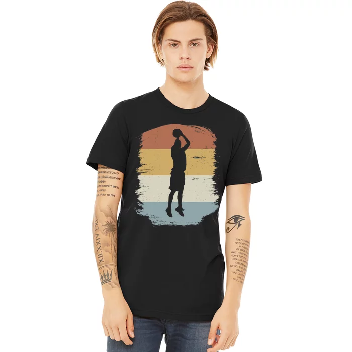 Basketball Player - Streetball Baller Shooting Basketball Premium T-Shirt