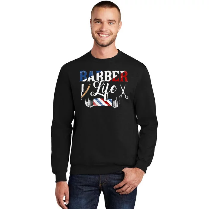 Barberlife Pole Scissors Blade Sweatshirt