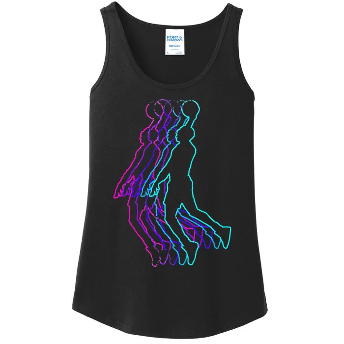 Basketball Player Slam Dunk Teens Ladies Essential Tank