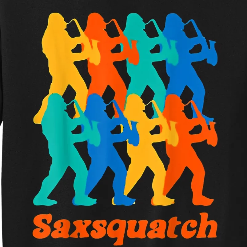 Bigfoot Playing Saxophone Saxsquatch Sweatshirt