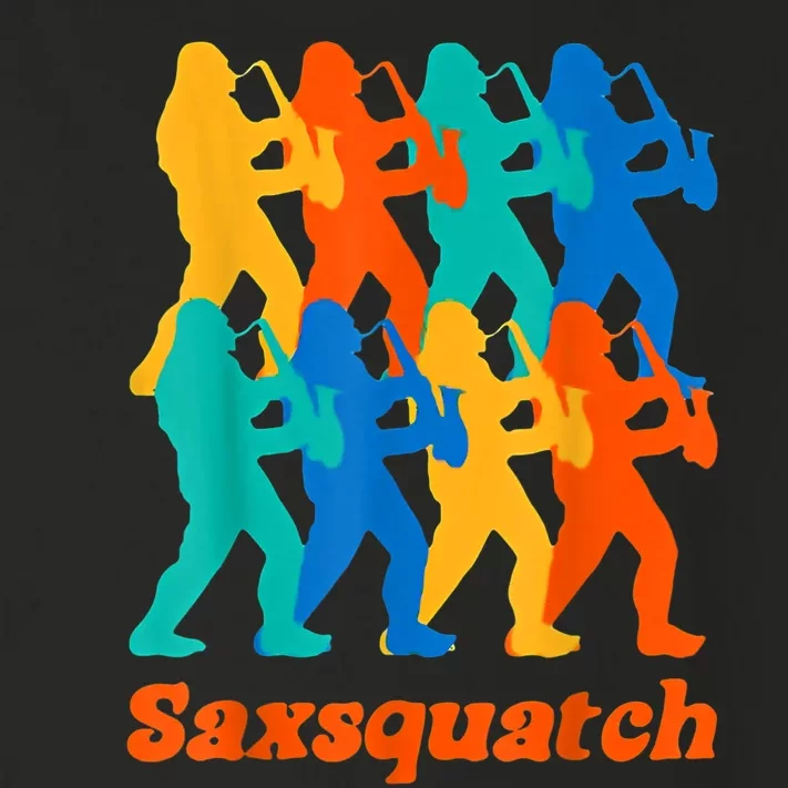 Bigfoot Playing Saxophone Saxsquatch Toddler Long Sleeve Shirt