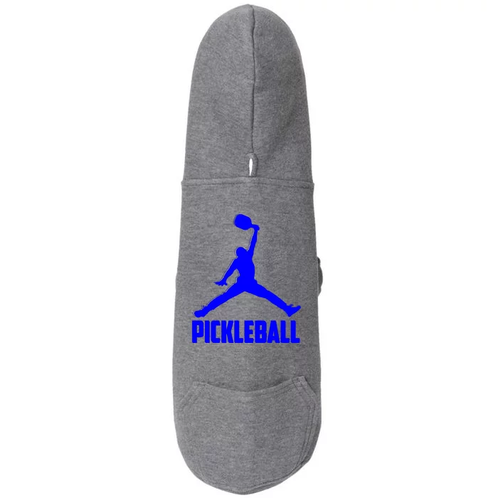 Blue Pickleball Sports Logo Doggie 3-End Fleece Hoodie