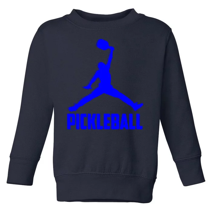 Blue Pickleball Sports Logo Toddler Sweatshirt