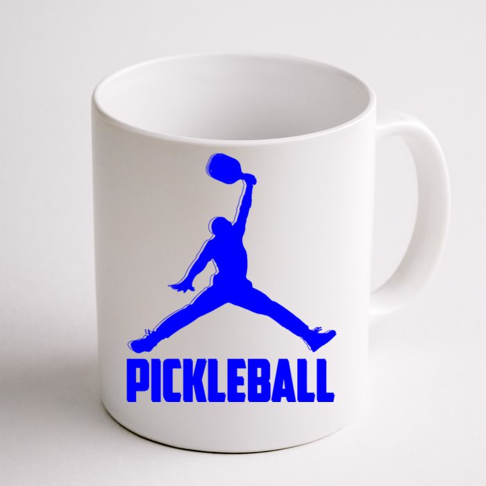 Blue Pickleball Sports Logo Front & Back Coffee Mug