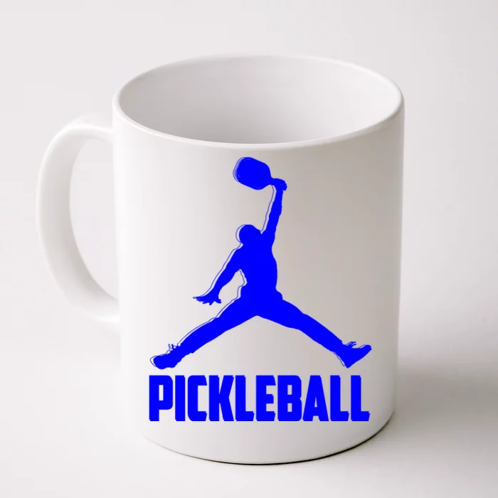 Blue Pickleball Sports Logo Front & Back Coffee Mug