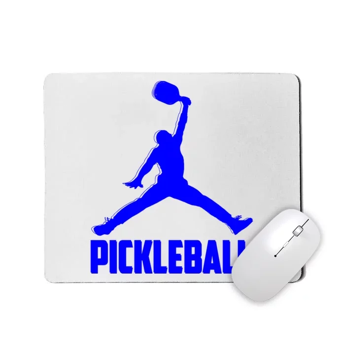 Blue Pickleball Sports Logo Mousepad