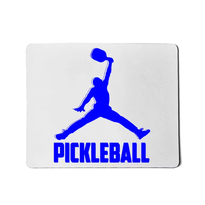 Blue Pickleball Sports Logo Mousepad