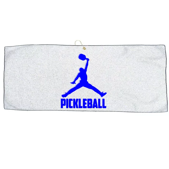 Blue Pickleball Sports Logo Large Microfiber Waffle Golf Towel