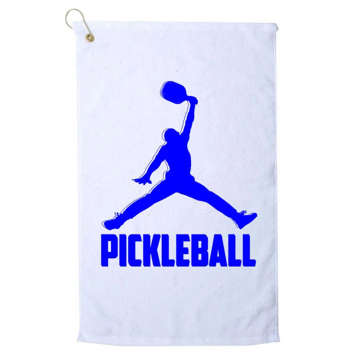 Blue Pickleball Sports Logo Platinum Collection Golf Towel