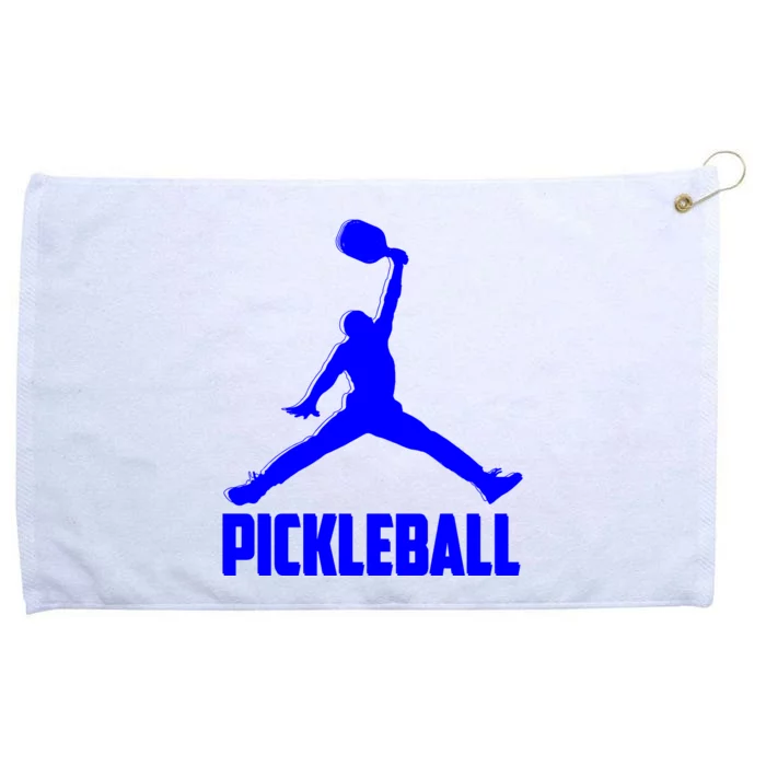 Blue Pickleball Sports Logo Grommeted Golf Towel