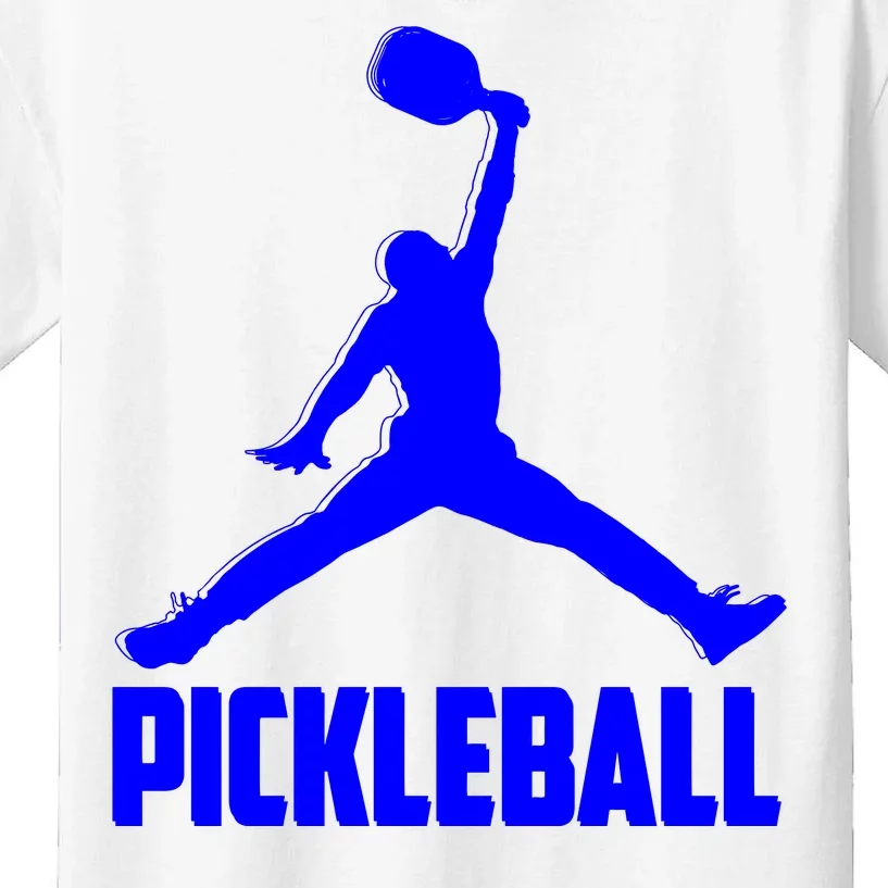 Blue Pickleball Sports Logo Kids T-Shirt