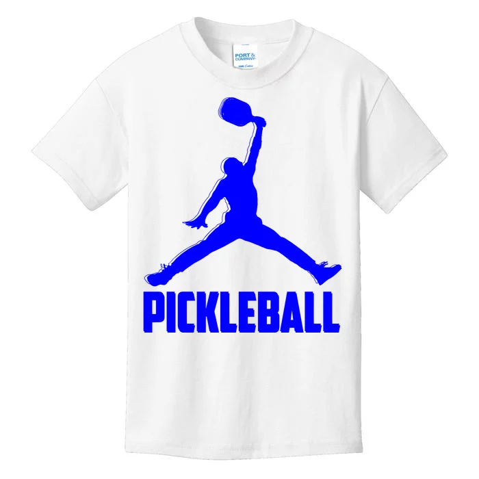 Blue Pickleball Sports Logo Kids T-Shirt