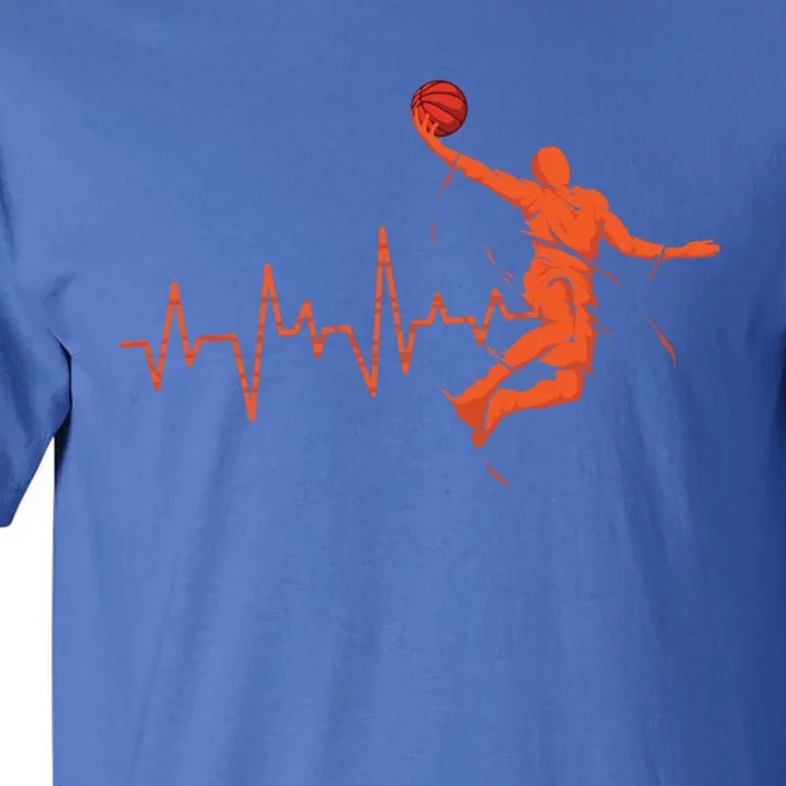 Basketball Player Streetball Sport Game Heartbeat Player Great Gift Tall T-Shirt