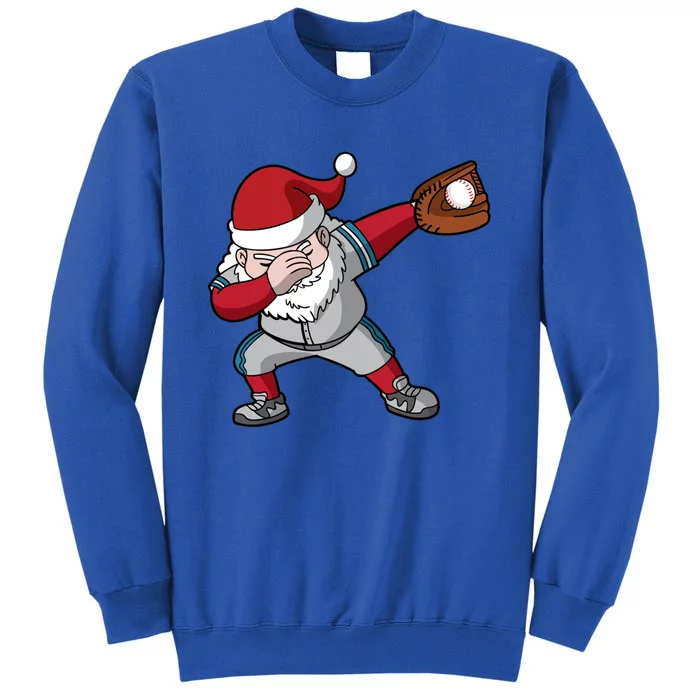 Baseball Player Santa Claus Dabbing Christmas Sports Cute Gift Sweatshirt