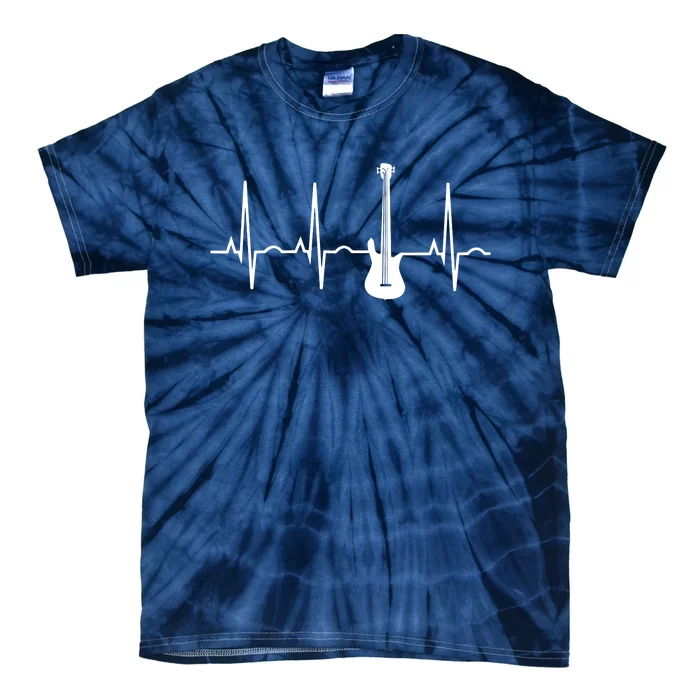 Bass Player Shirts Bass Guitar Player Heartbeat Tie-Dye T-Shirt