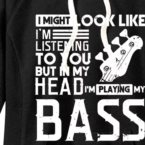 Bass Player Shirts Men Gift For Bass Guitar Player Bassist Women's Fleece Hoodie